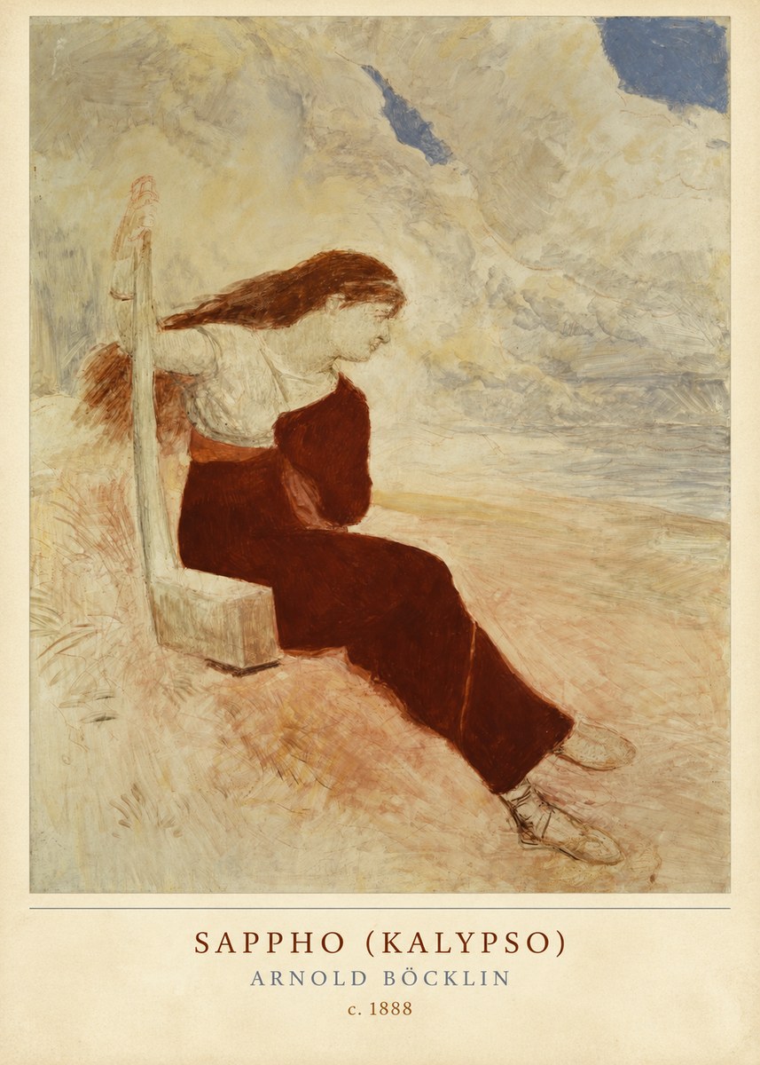 Arnold Böcklin Sappho (Kalypso) No2 - Poszter