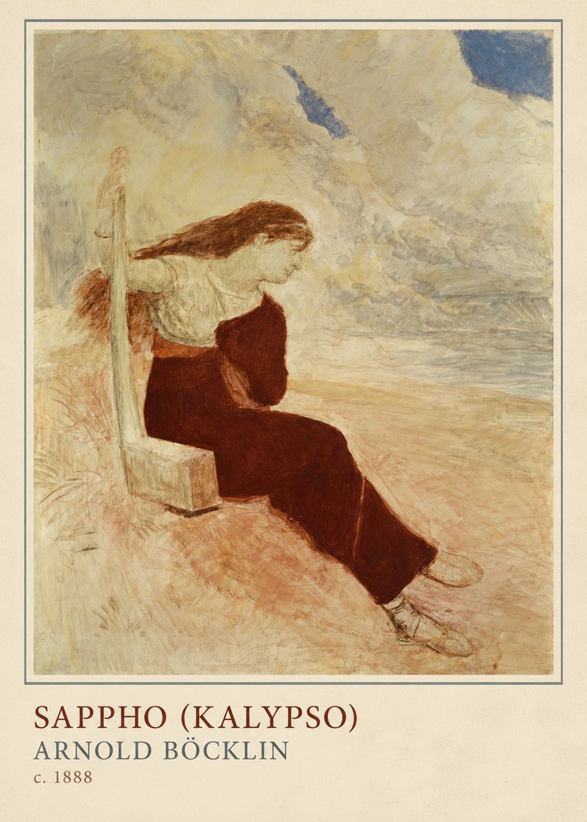Arnold Böcklin Sappho (Kalypso) No3 - Poszter