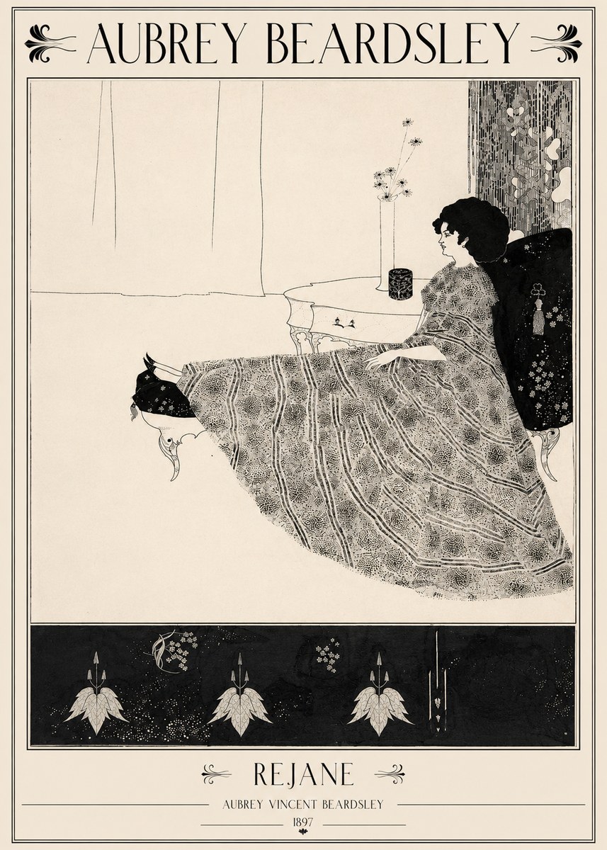 Aubrey Beardsley Rejane II No2 - Poszter