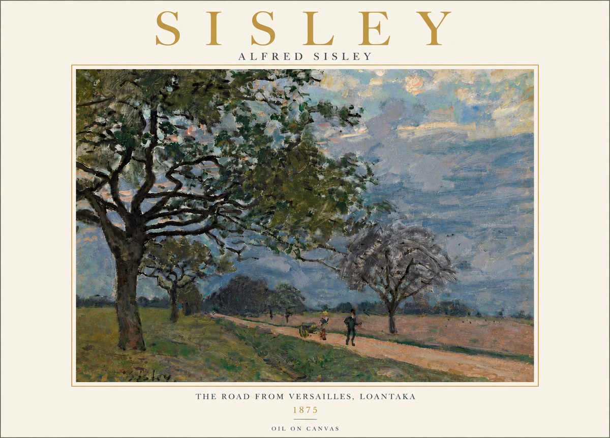Sisley The Road from Versailles, Loantaka No6 - Poszter