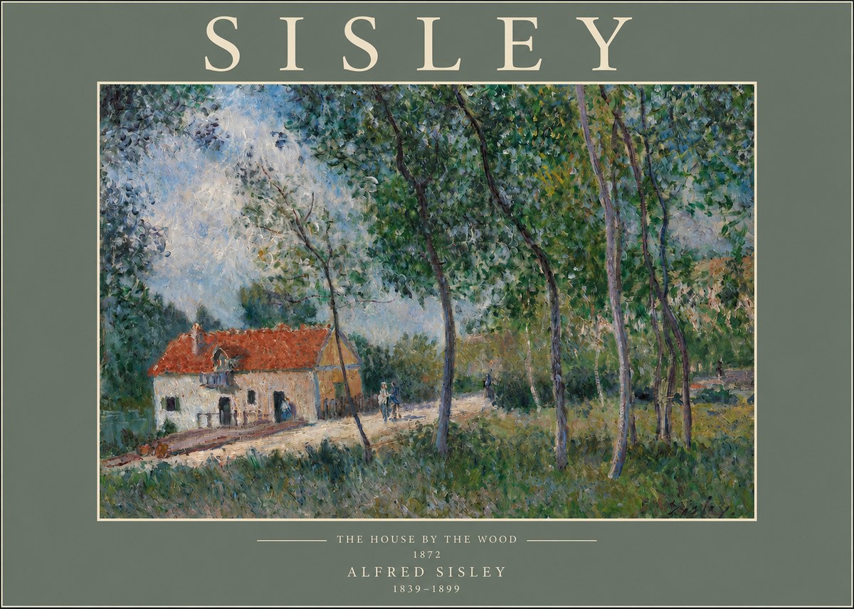 Sisley The House by the Wood No2 - Poszter