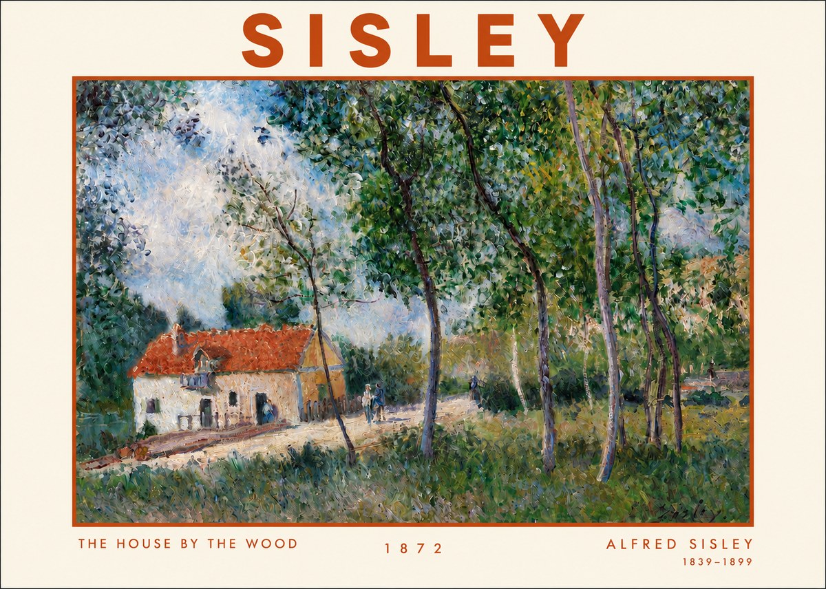Sisley The House by the Wood No3 - Poszter