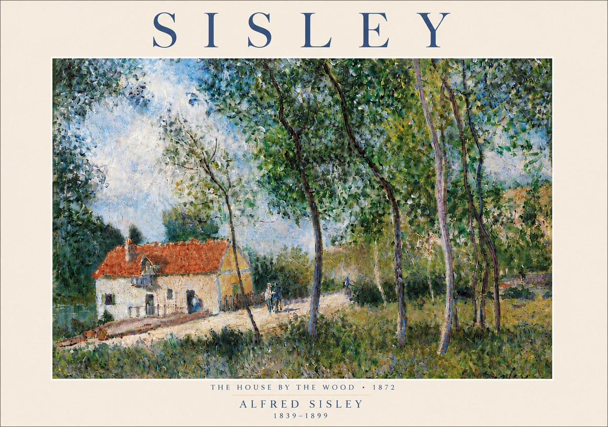 Sisley The House by the Wood No6 - Poszter