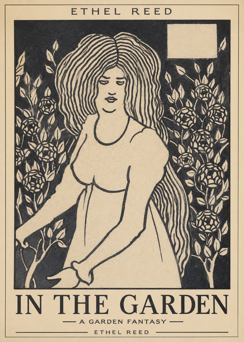 Ethel Reed In the Garden No1 - Poszter
