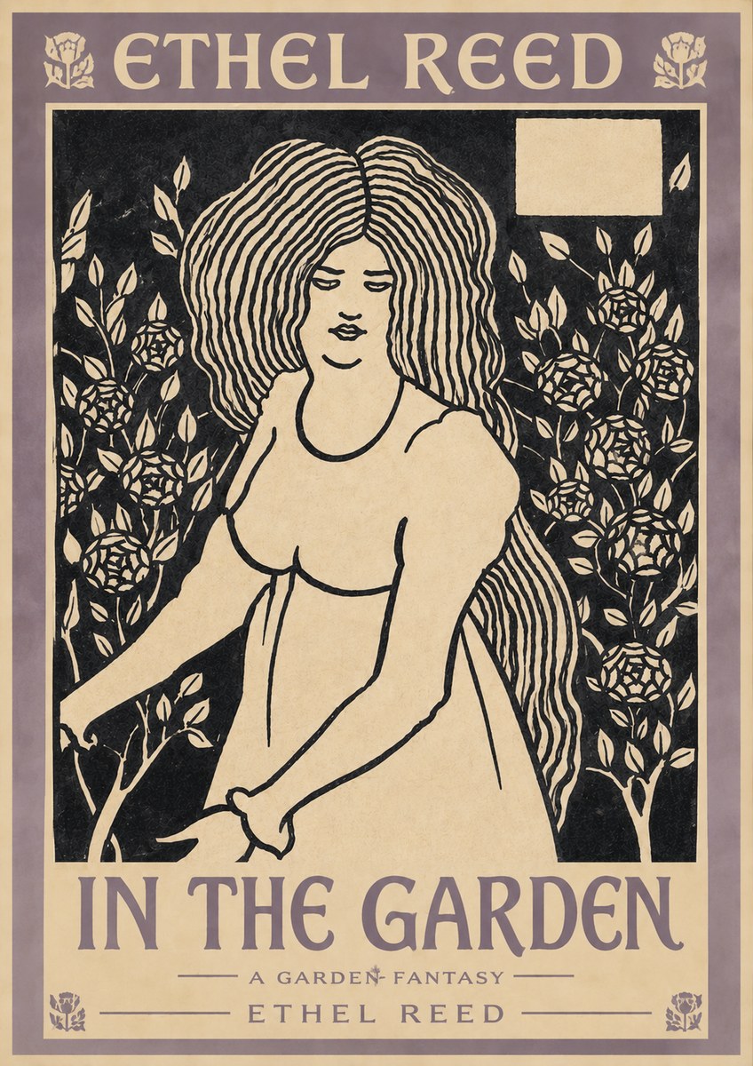 Ethel Reed In the Garden No3 - Poszter