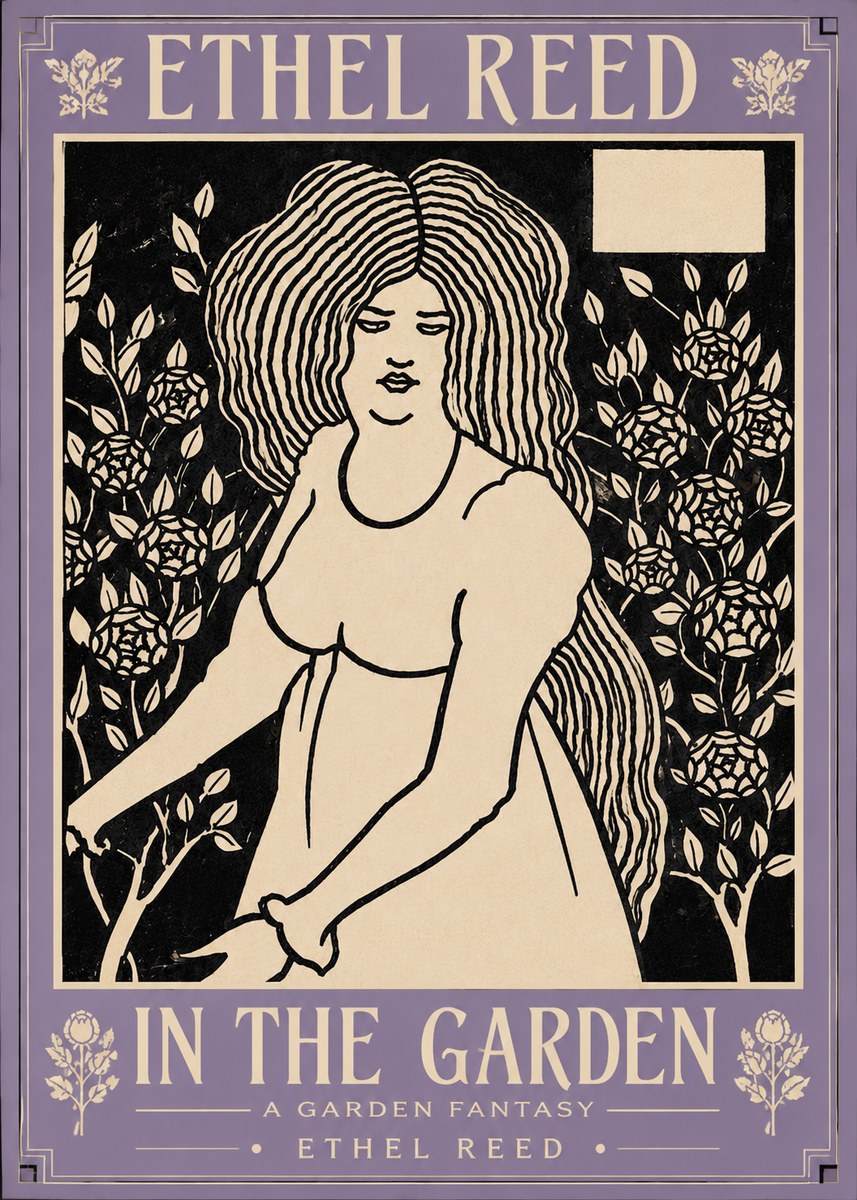 Ethel Reed In the Garden No5 - Poszter