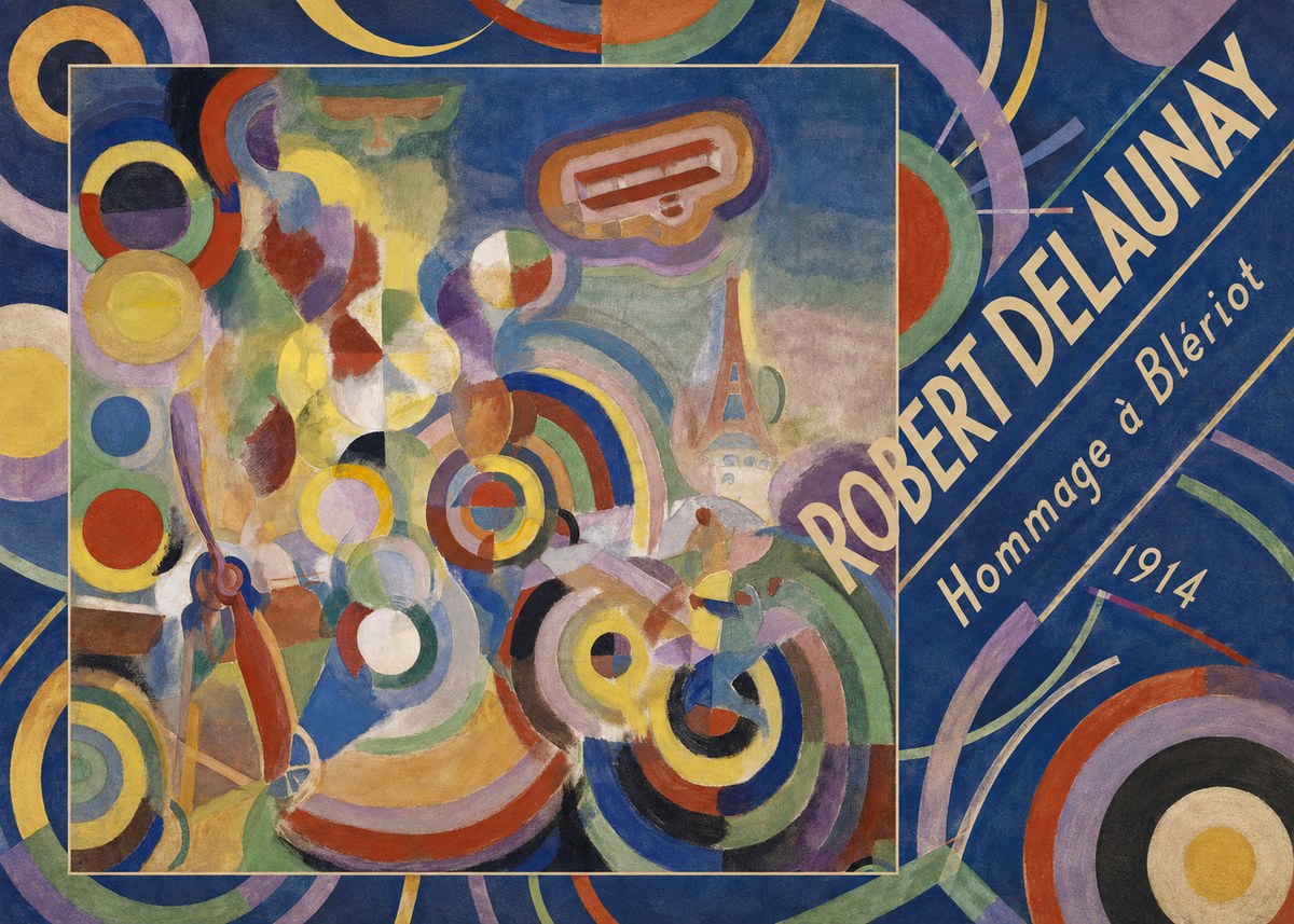 Robert Delaunay Hommage À Blériot 1914 No5 - Poszter