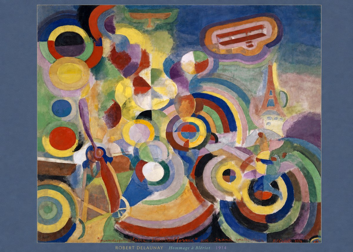 Robert Delaunay Hommage À Blériot 1914 No6 - Poszter