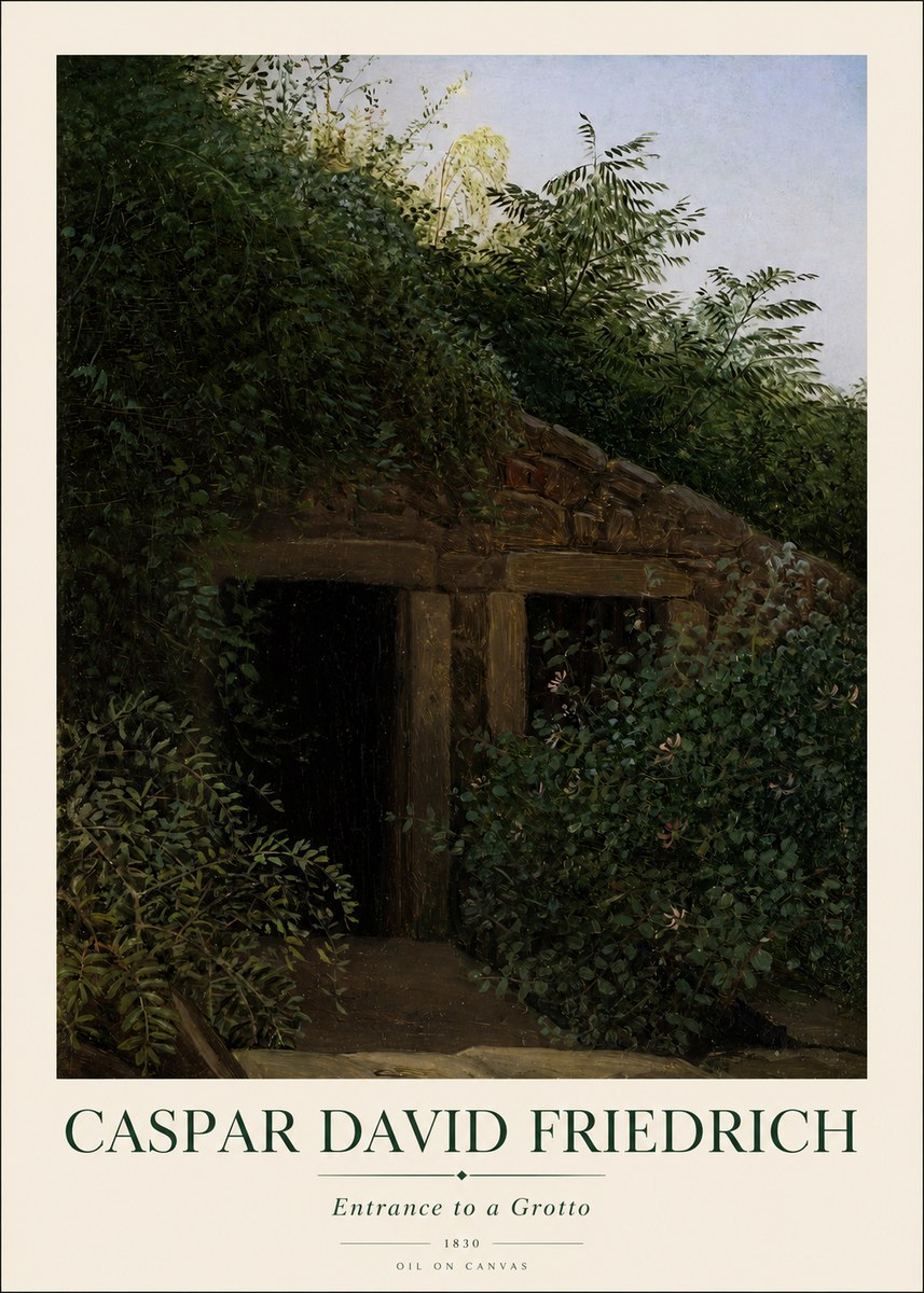Caspar David Friedrich Entrance to a Grotto No1 - Poszter