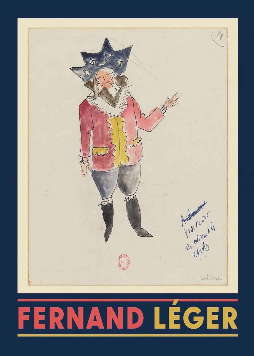 Fernand Léger Bolivar IX No1 - Poszter