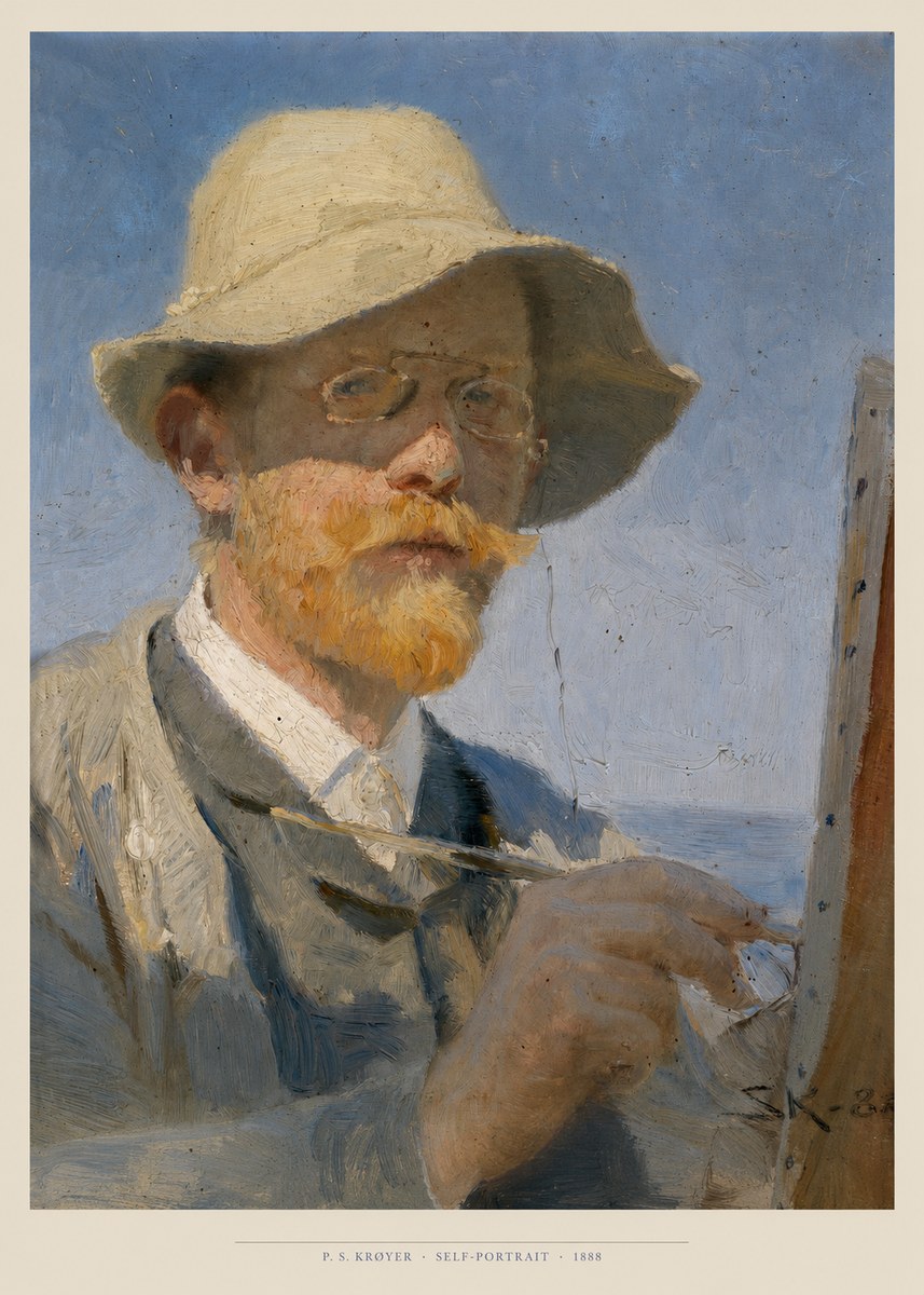 P.S. Krøyer Self-portrait III No6 - Poszter