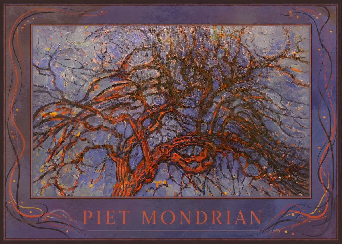 Piet Mondrian The Red Tree No1 - Poszter