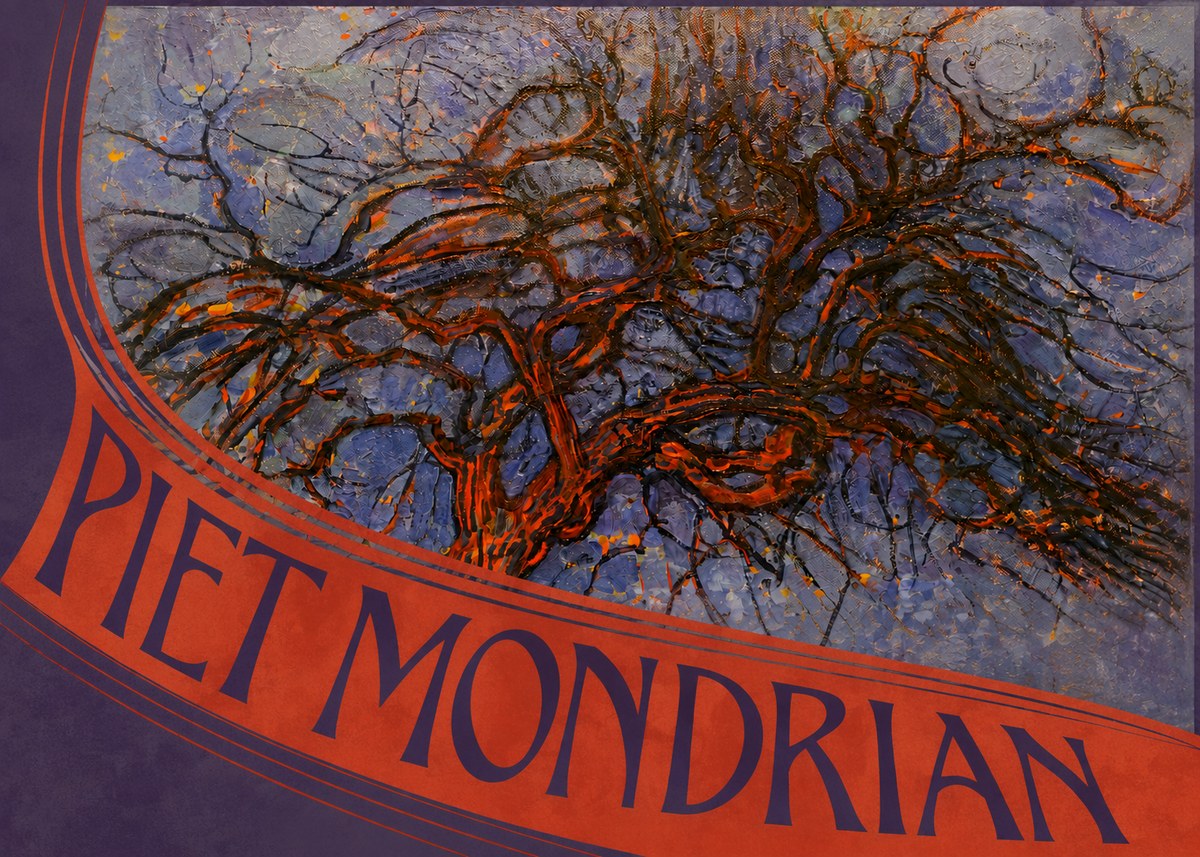 Piet Mondrian The Red Tree No5 - Poszter