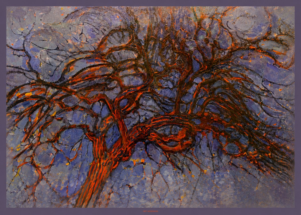 Piet Mondrian The Red Tree No6 - Poszter