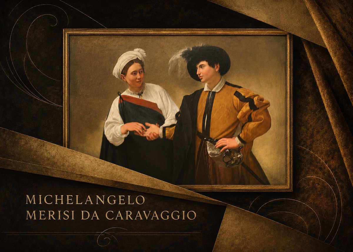 Michelangelo Merisi da Caravaggio The Cardsharps IV No4 - Poszter
