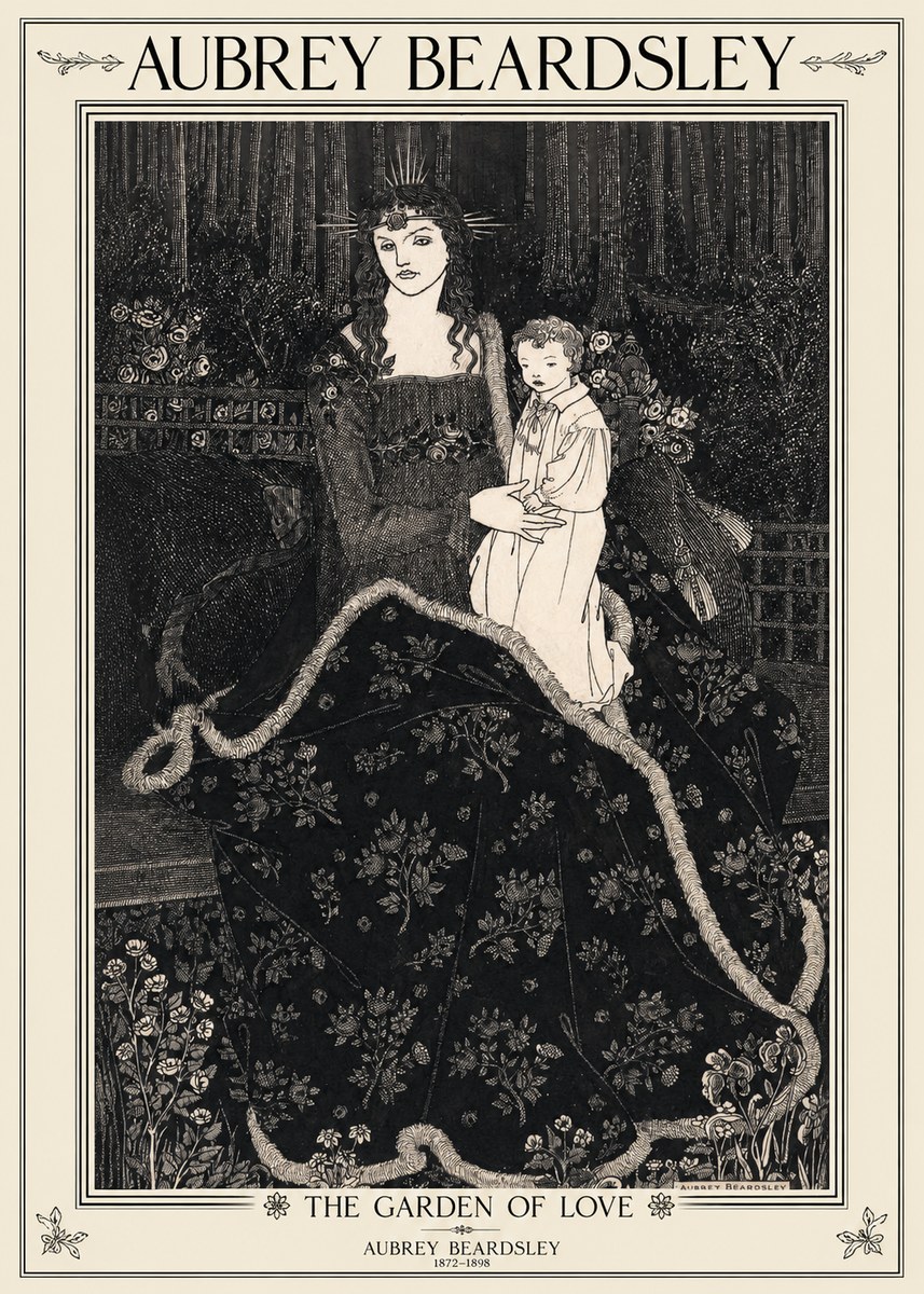 Aubrey Beardsley The Garden of Love No1 - Poszter