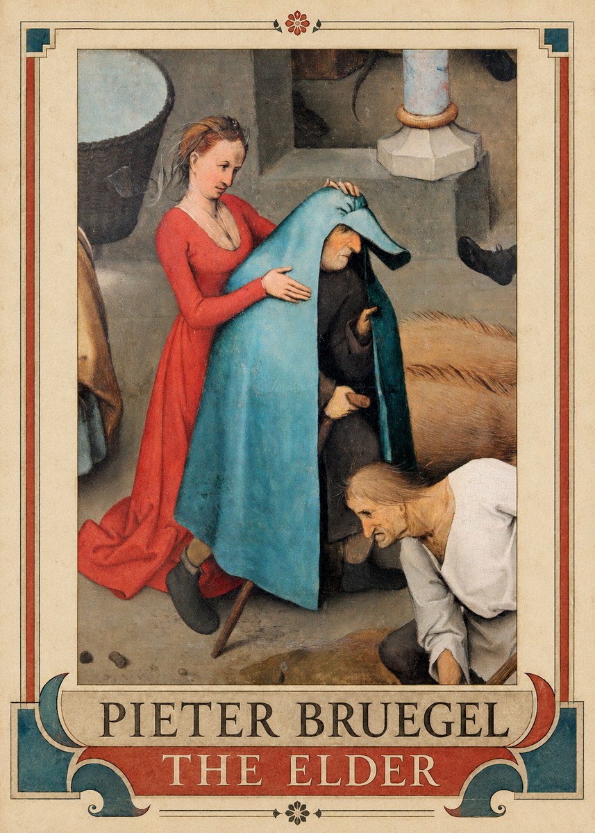 Pieter Bruegel The Blind Leading the Blind II No5 - Poszter