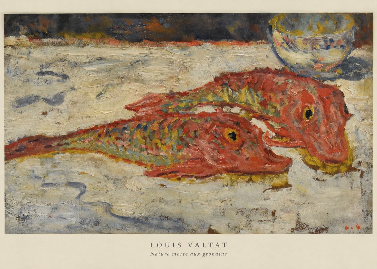 Louis Valtat Nature Morte Aux Grondins No6 - Poszter