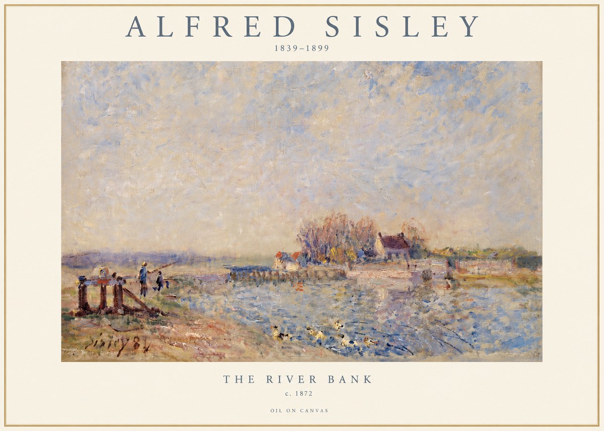 Sisley The River Bank I No3 - Poszter