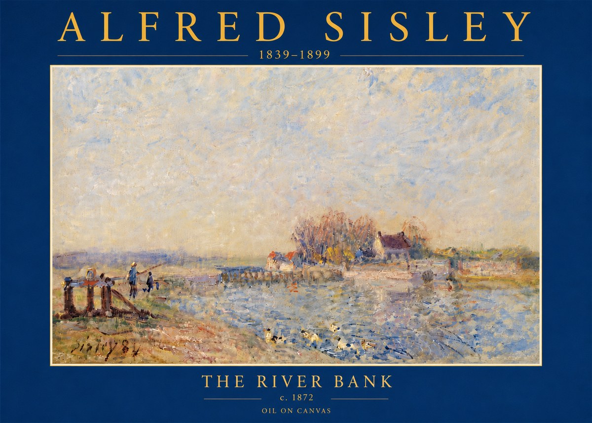 Sisley The River Bank I No5 - Poszter