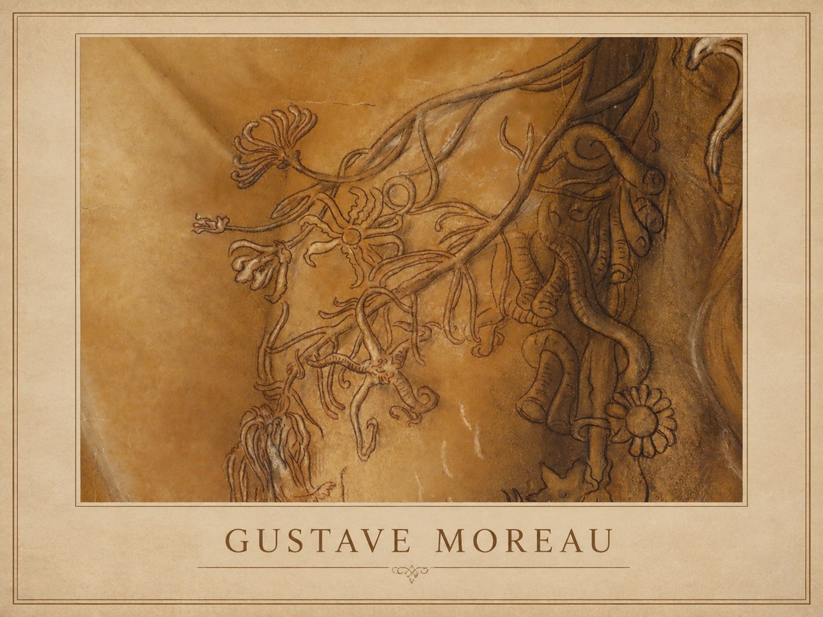 Gustave Moreau Organic Forms Study No1 - Poszter