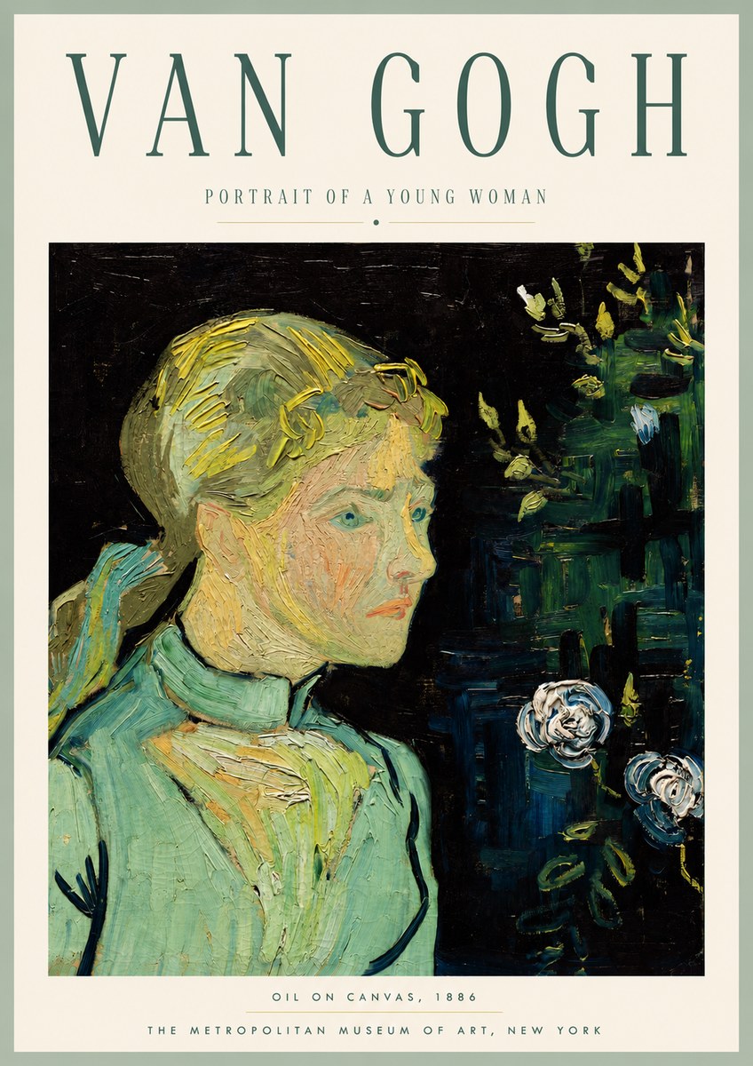 Van Gogh Portrait of a Young Woman No6 - Poszter