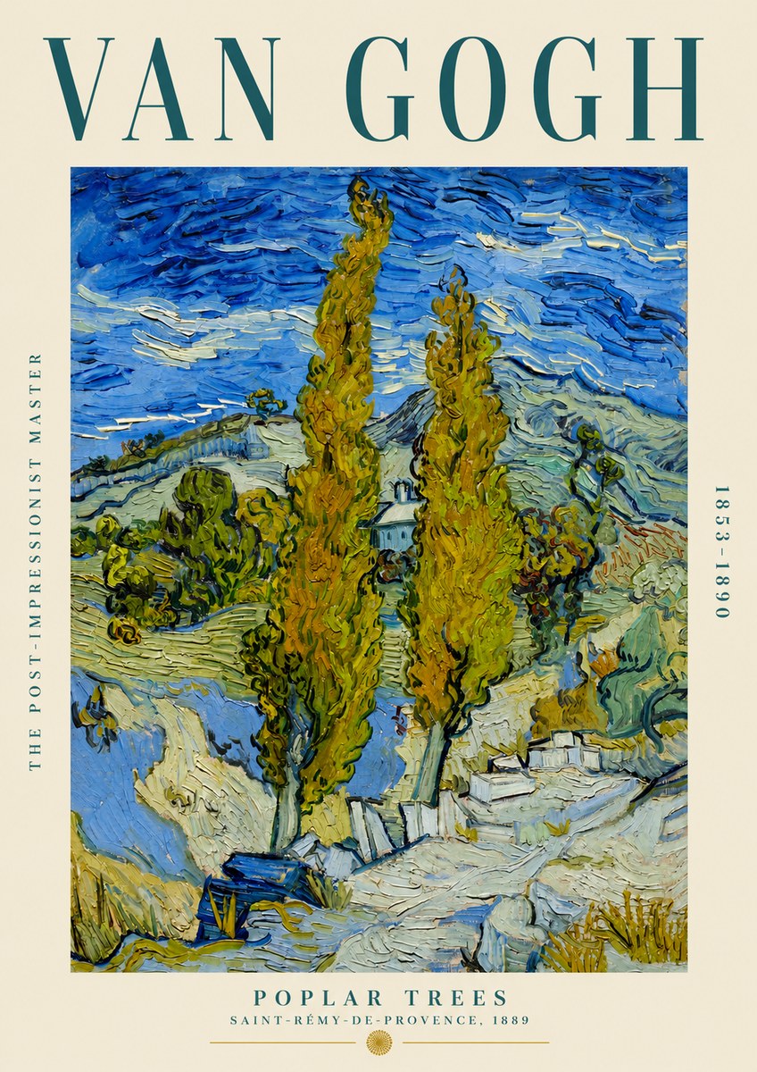 Van Gogh Poplar Trees No2 - Poszter
