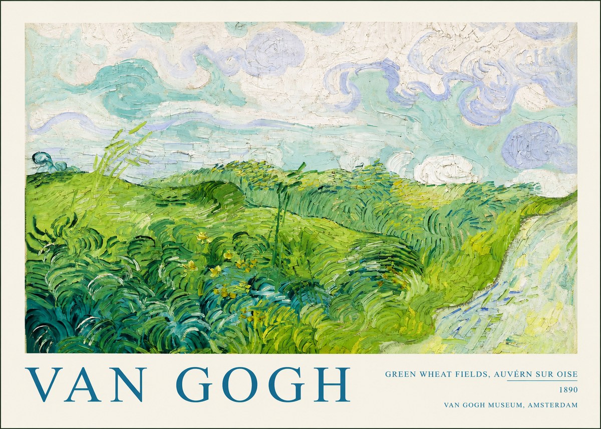 Van Gogh Green Wheat Fields, Auvern Sur Oise No2 - Poszter