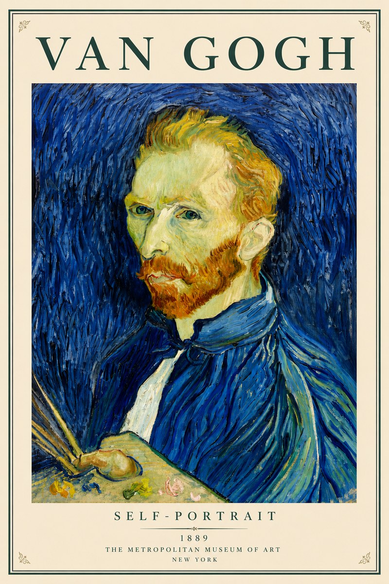 Van Gogh Self-portrait I No3 - Poszter