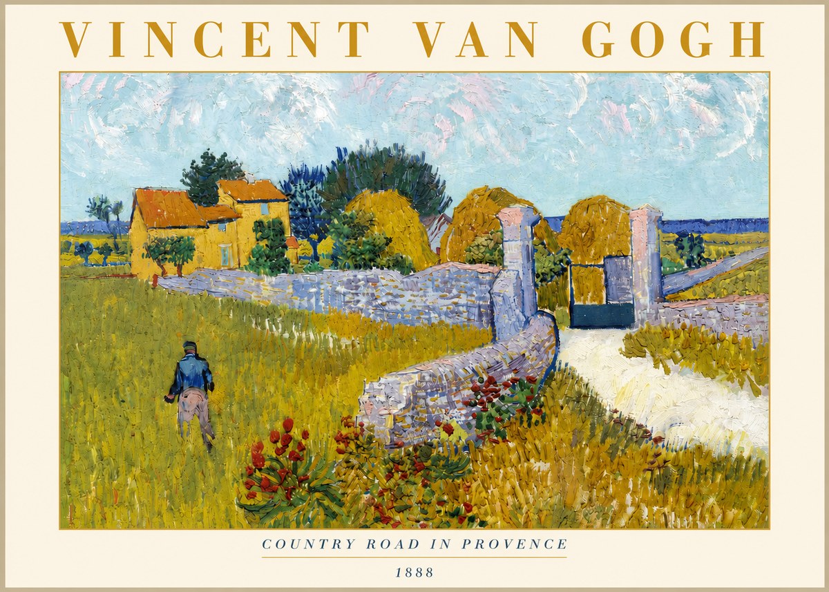 Van Gogh Country Road in Provence I No3 - Poszter