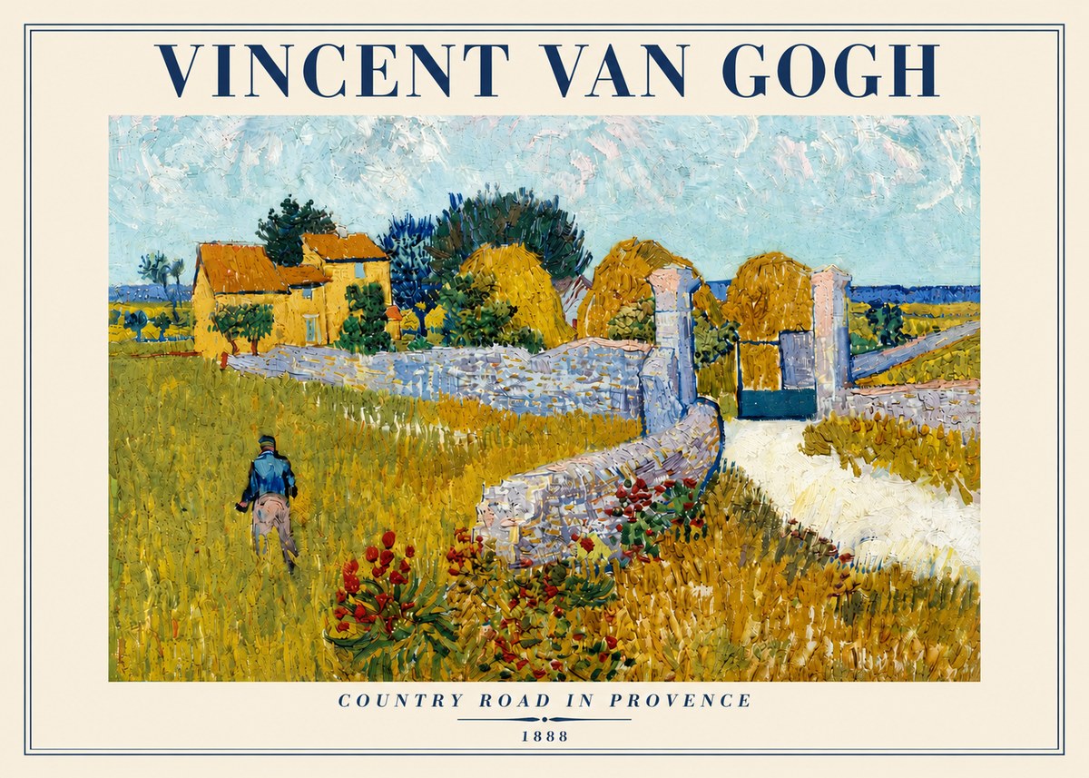 Van Gogh Country Road in Provence I No4 - Poszter