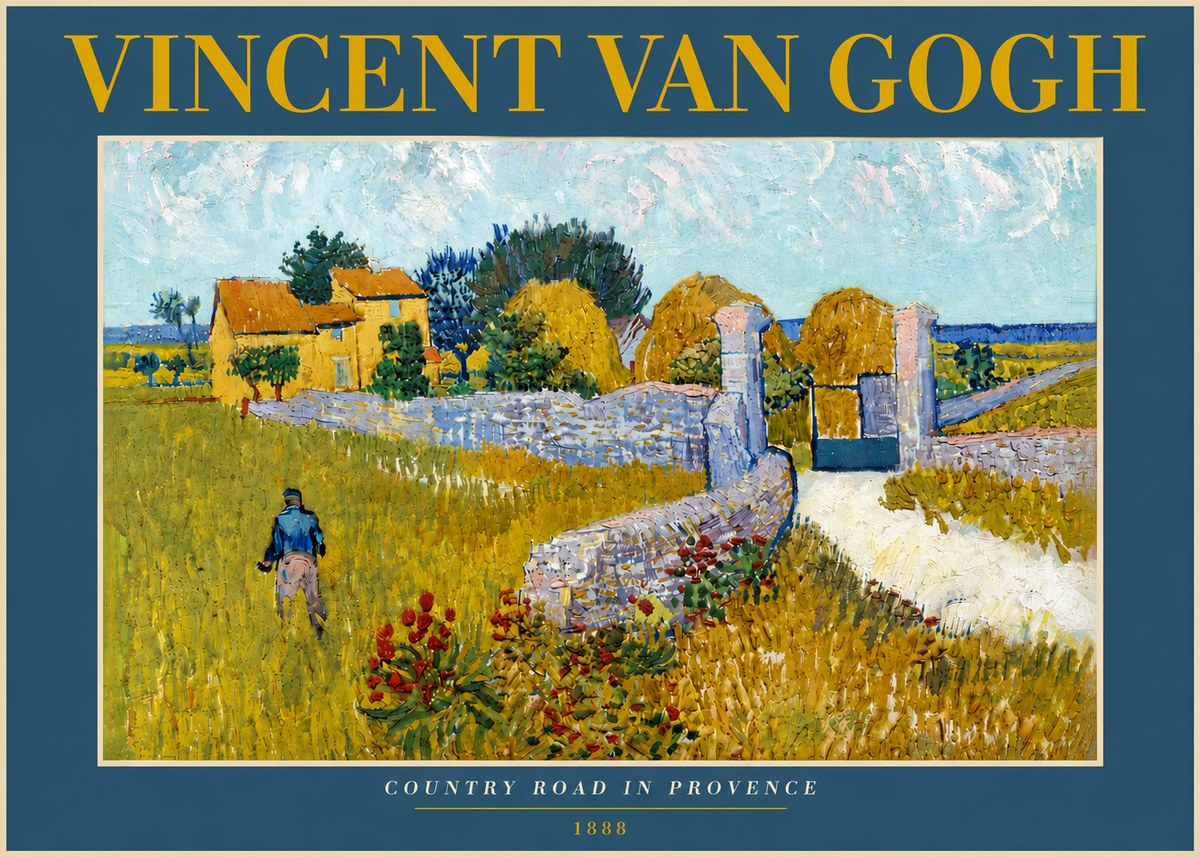 Van Gogh Country Road in Provence I No5 - Poszter