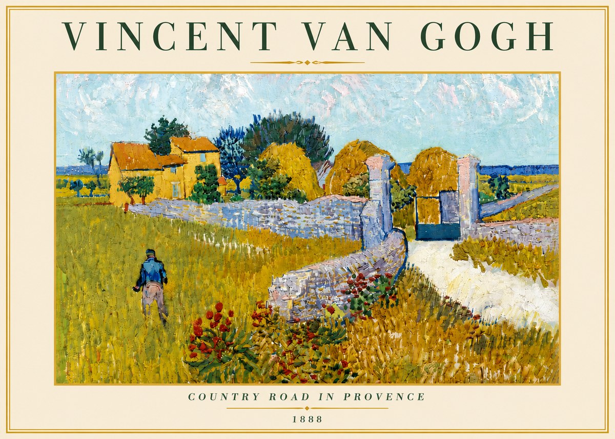 Van Gogh Country Road in Provence I No6 - Poszter