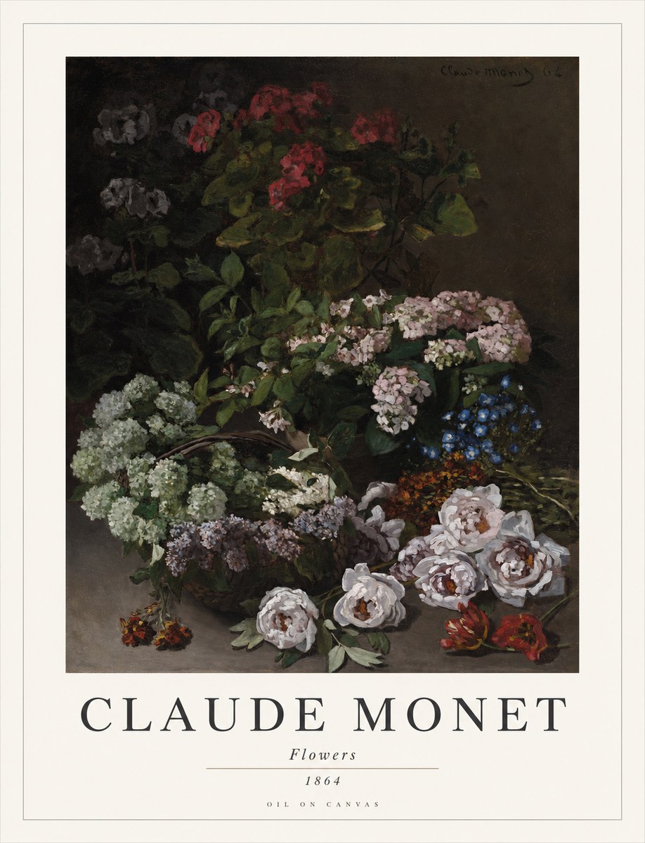 Monet Flowers No1 - Poszter