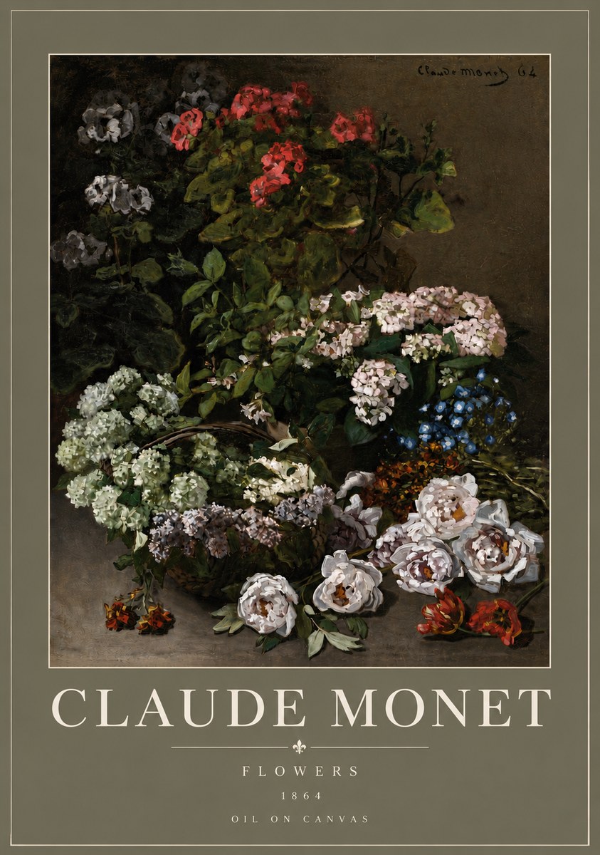 Monet Flowers No4 - Poszter