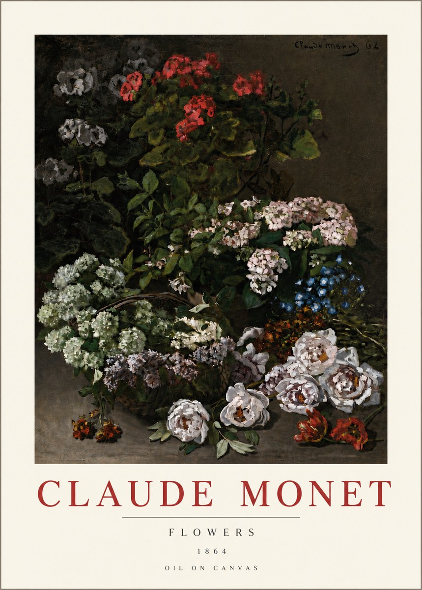 Monet Flowers No6 - Poszter