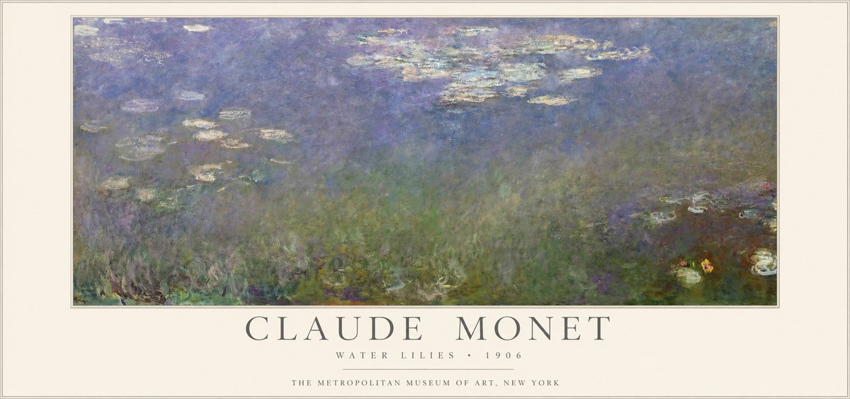 Monet Water Lilies - 1906 No1 - Poszter