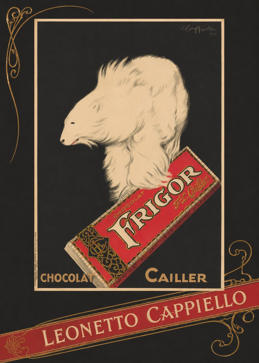 Leonetto Cappiello Chocolat Frigor No4 - Poszter