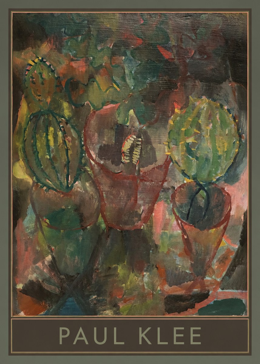 Paul Klee Three Potted Plants No1 - Poszter