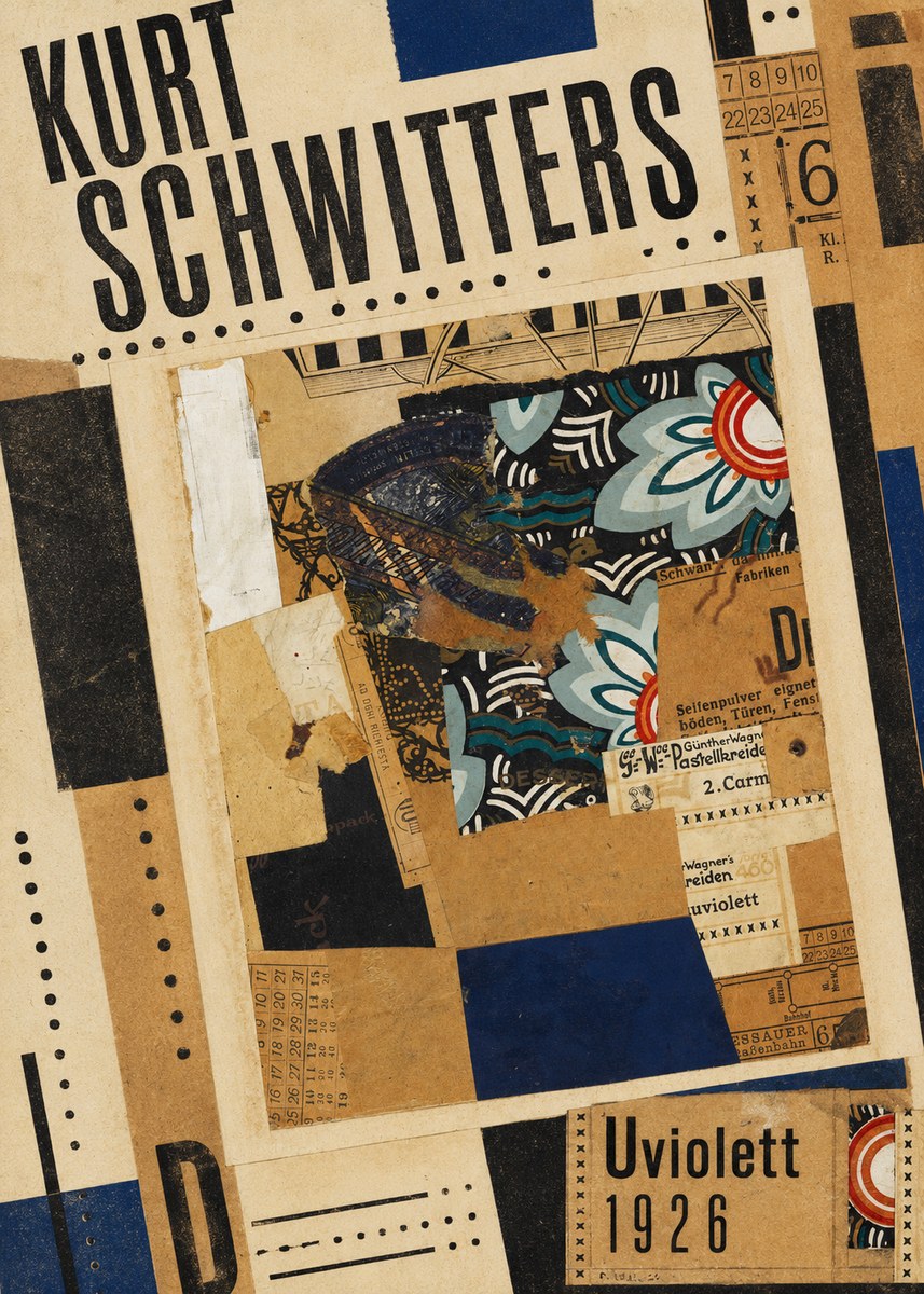 Kurt Schwitters Uviolett No5 - Poszter