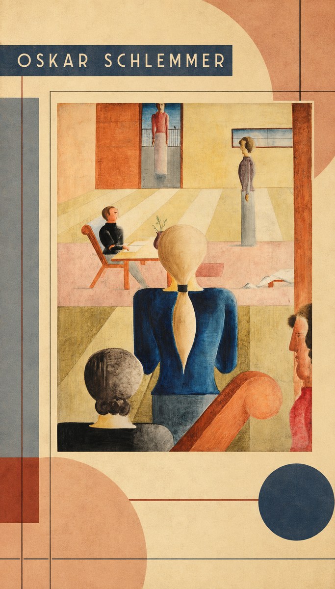 Oskar Schlemmer Composition with Figures No3 - Poszter