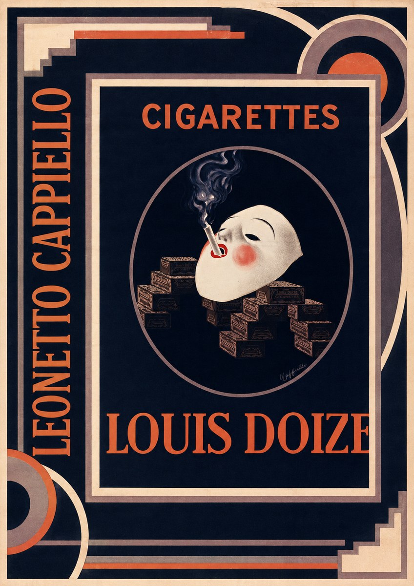 Leonetto Cappiello Cigarettes Louis Doize No2 - Poszter