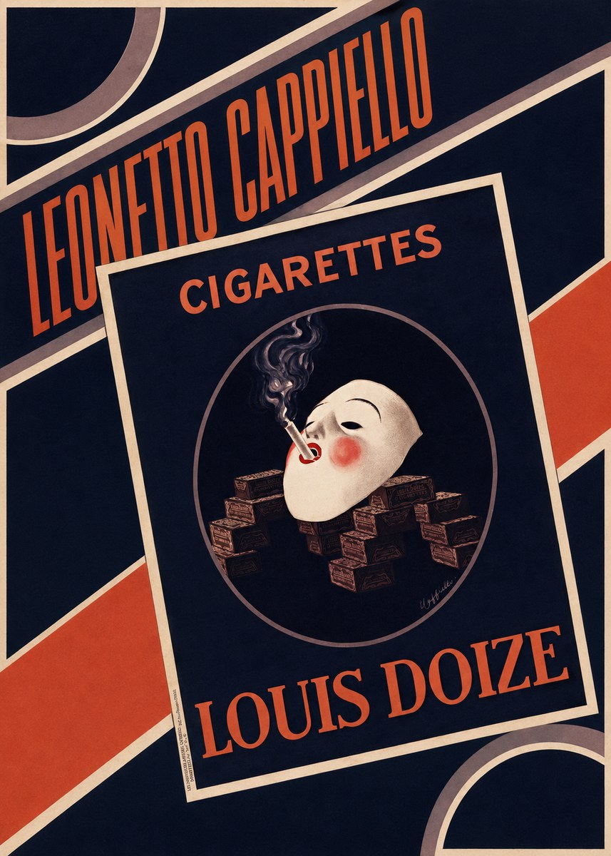 Leonetto Cappiello Cigarettes Louis Doize No4 - Poszter