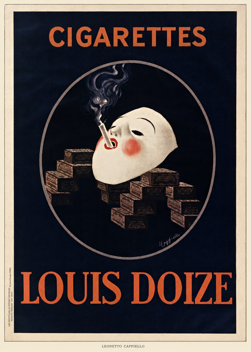 Leonetto Cappiello Cigarettes Louis Doize No6 - Poszter