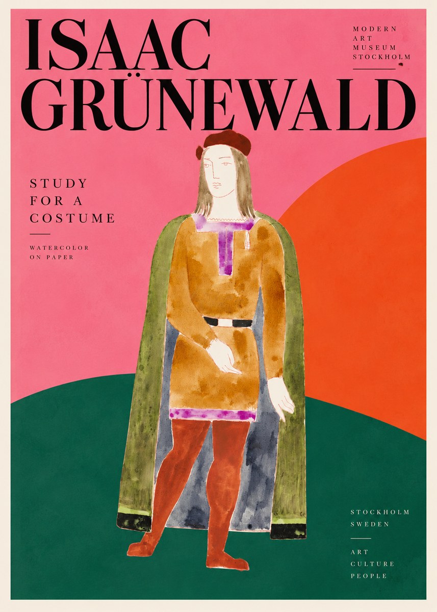 Isaac Grünewald Study for a Costume Design No3 - Poszter