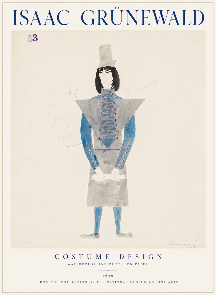 Isaac Grünewald Costume Design X No1 - Poszter