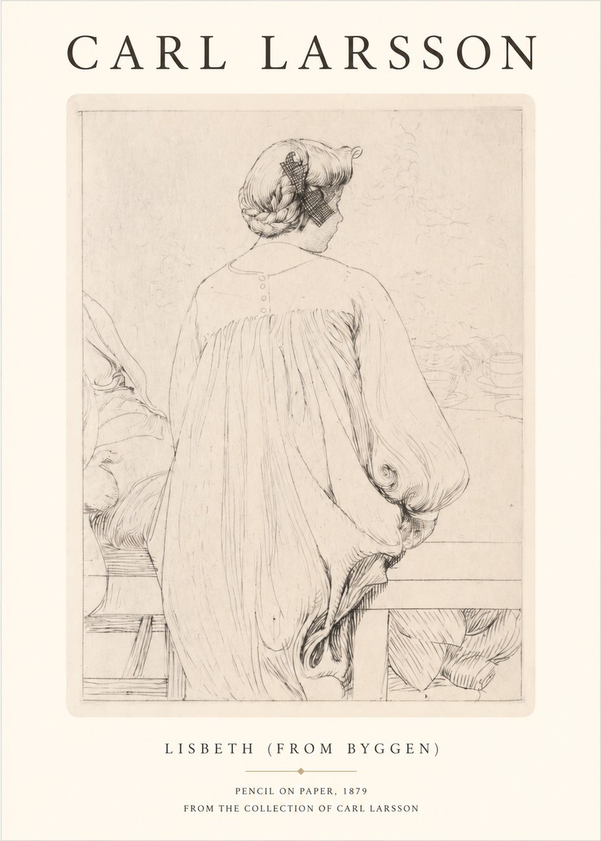 Carl Larsson Lisbeth (from Byggen) No1 - Poszter