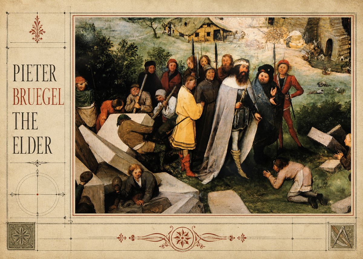 Pieter Bruegel The Blind Leading the Blind III No2 - Poszter