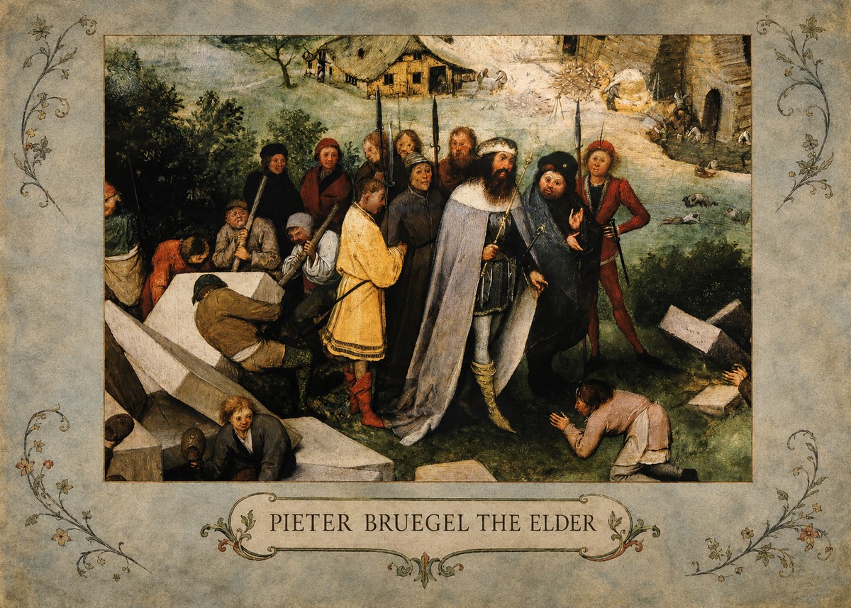 Pieter Bruegel The Blind Leading the Blind III No4 - Poszter