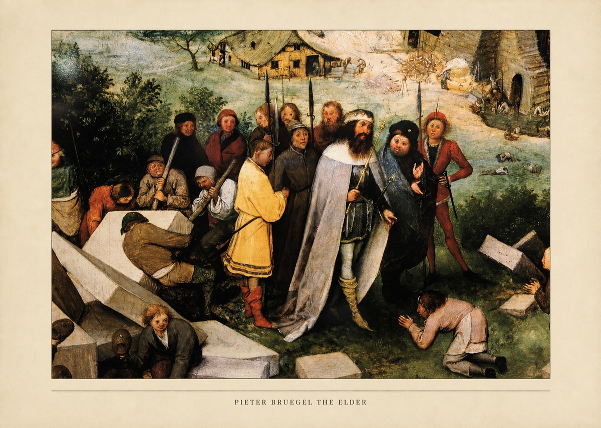Pieter Bruegel The Blind Leading the Blind III No5 - Poszter